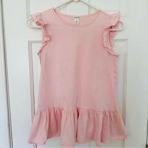 Crewcuts Girls Pink Sleeveless Ruffle Peplum 100% Cotton Top Sz. 14